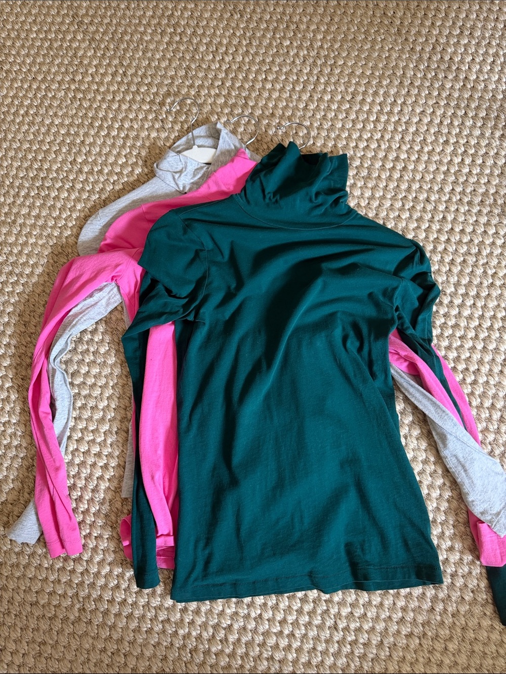 Lot of 3 XS J Crew Tissue Turtlenecks